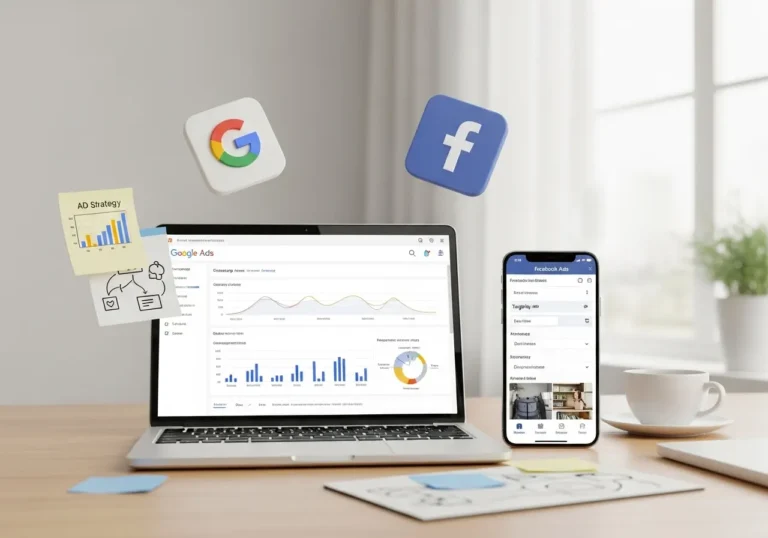 استخدام الإعلانات المدفوعة على جوجل وفيسبوك للتسويق الرقمي