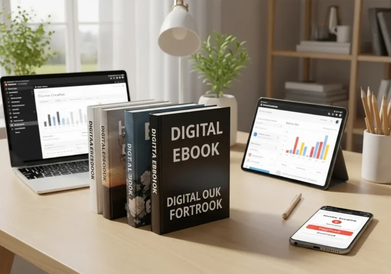 الربح من المنتجات الرقمية بيع الكورسات والكتب الإلكترونية