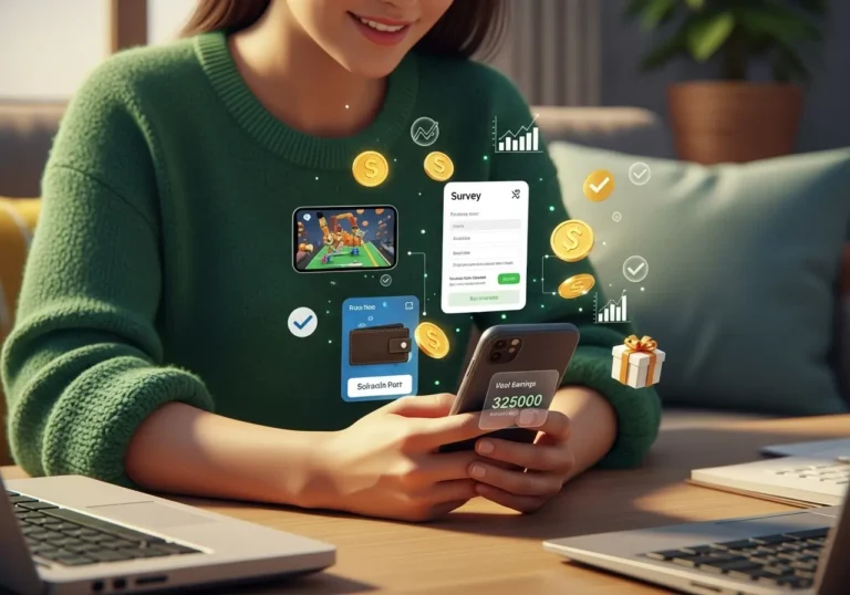 الربح من تطبيقات الهاتف دليلك الشامل لكسب المال من الألعاب والاستبيانات