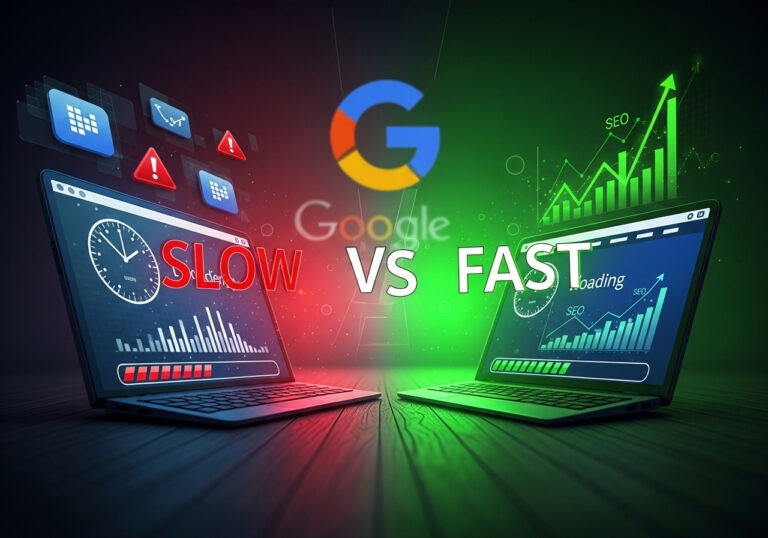 تأثير سرعة الموقع على SEO - لماذا جوجل يعاقب المواقع البطيئة؟