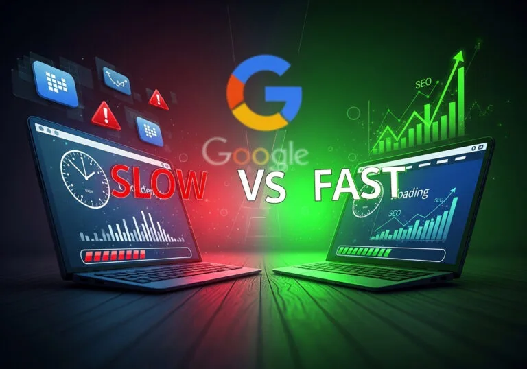 تأثير سرعة الموقع على SEO - لماذا جوجل يعاقب المواقع البطيئة؟