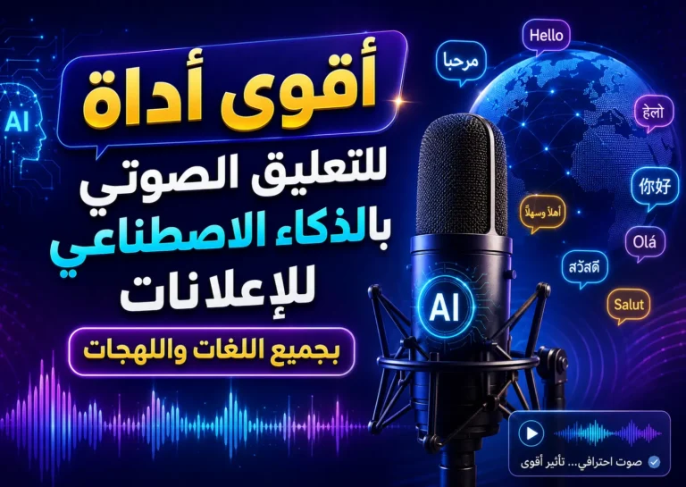 أقوى أداة للتعليق الصوتي بالذكاء الاصطناعي للإعلانات (بجميع اللغات واللهجات)